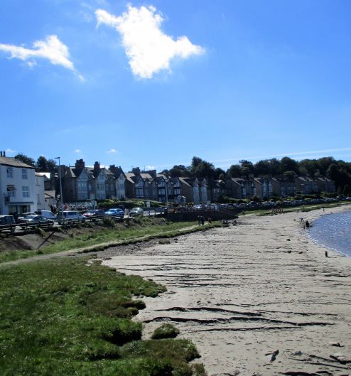 Arnside Promenade Showing Shops and Houses
