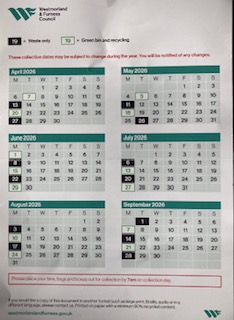 Recycling Notice April - September