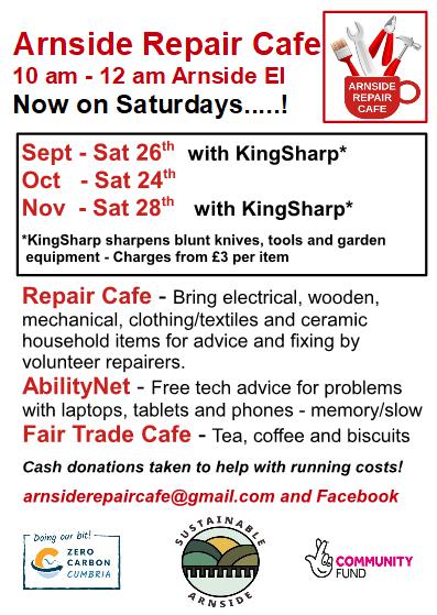 Repair Cafe Autumn Dates