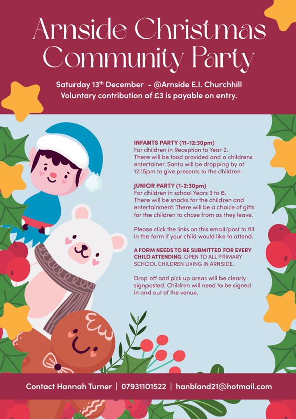 Arnside Community Children's Christmas Party