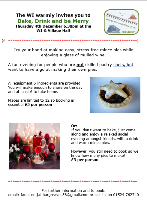 W.I. Mince Pie Evening