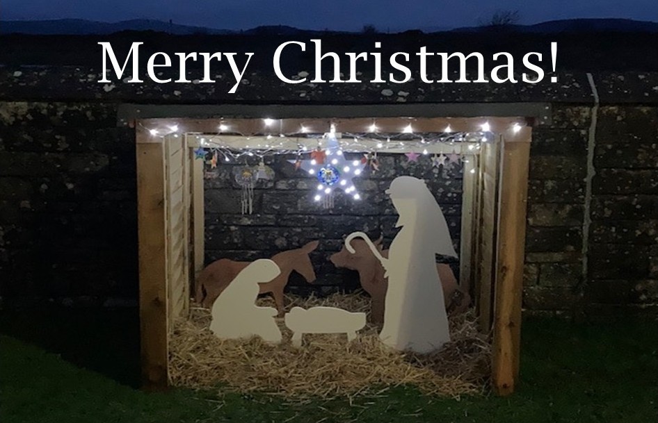 Christmas Nativity Crib on Arnside Promenade
