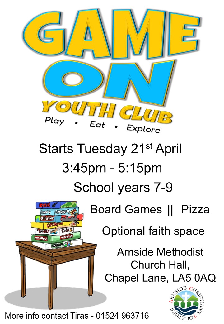 Game On Youth Club Poster
