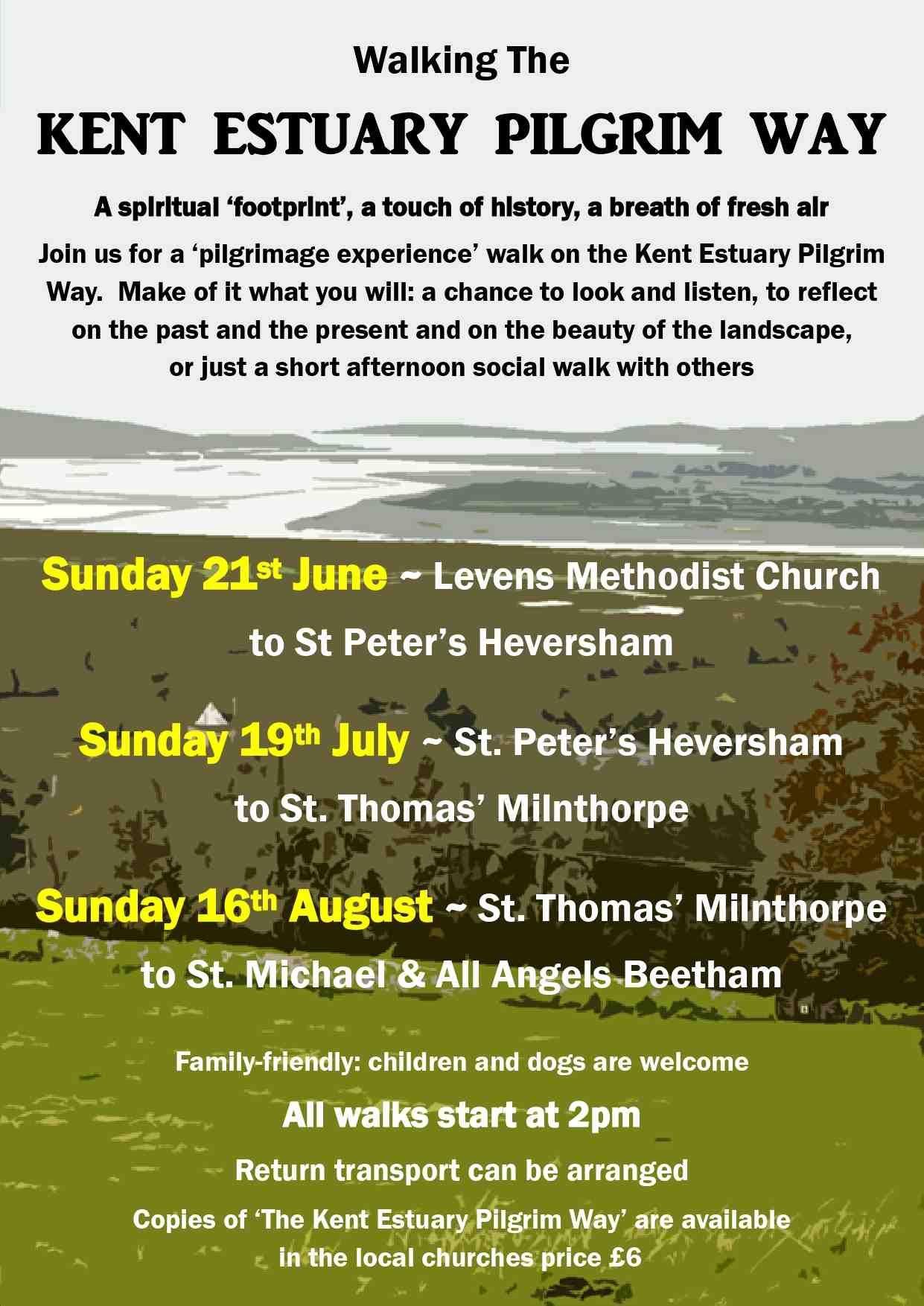 Kent Estuary Pilgrim Way Walk