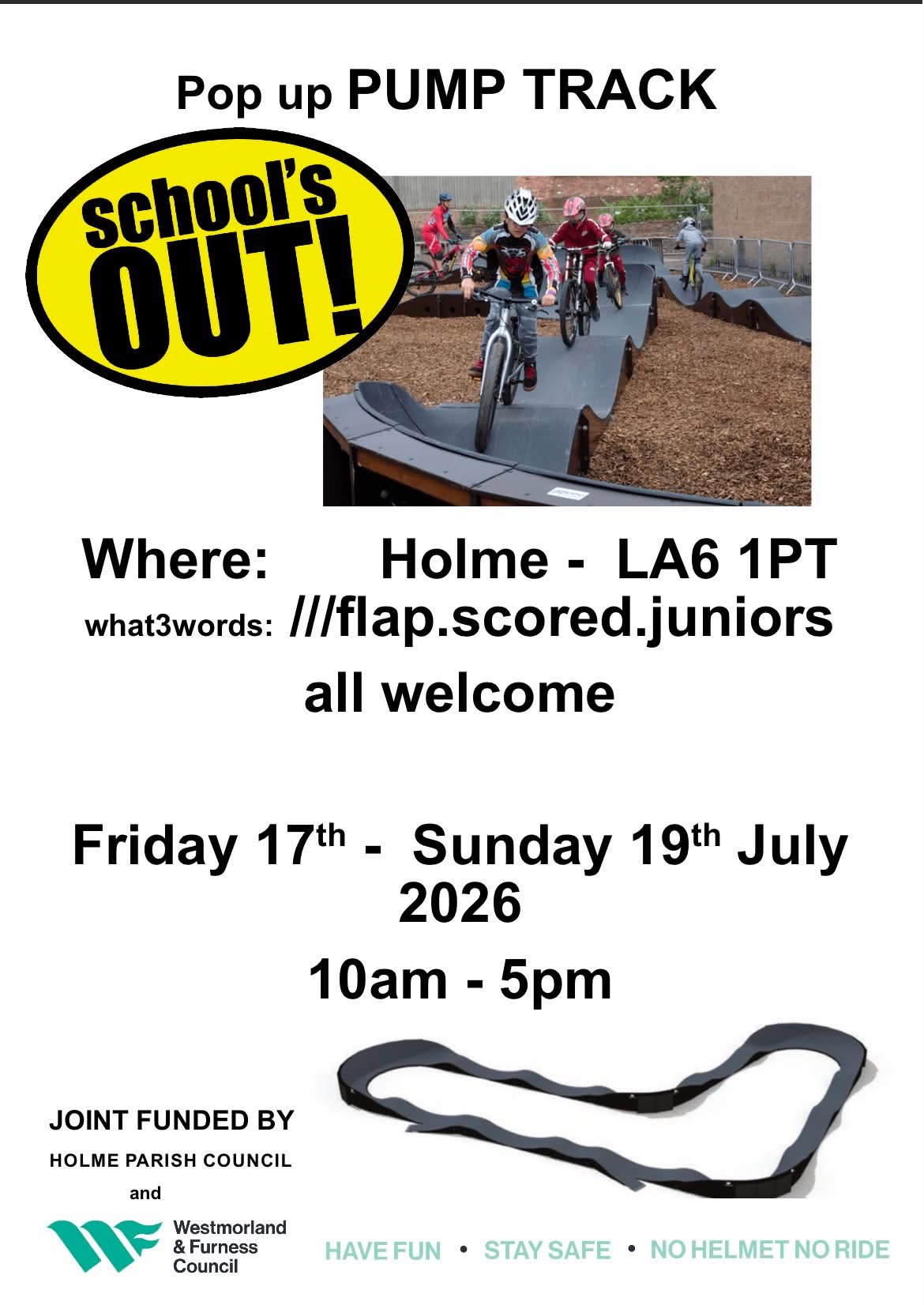 Pop Up Pump Track, Holme