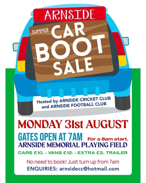 Arnside August Car Boot Sale