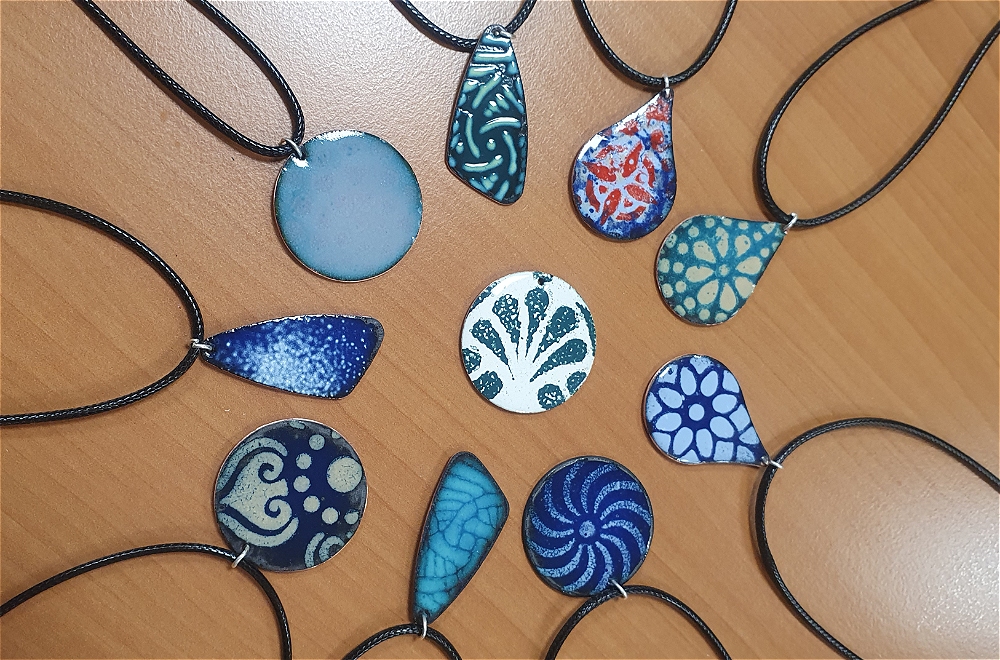Enamelled Pendants on Copper Workshop